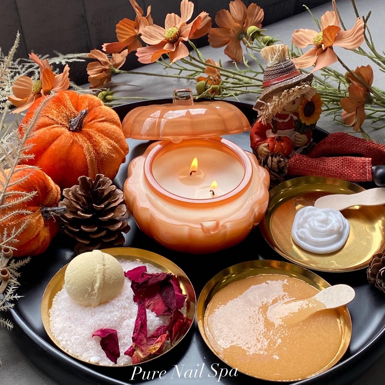 Pumpkin Spice Deluxe Pedicure